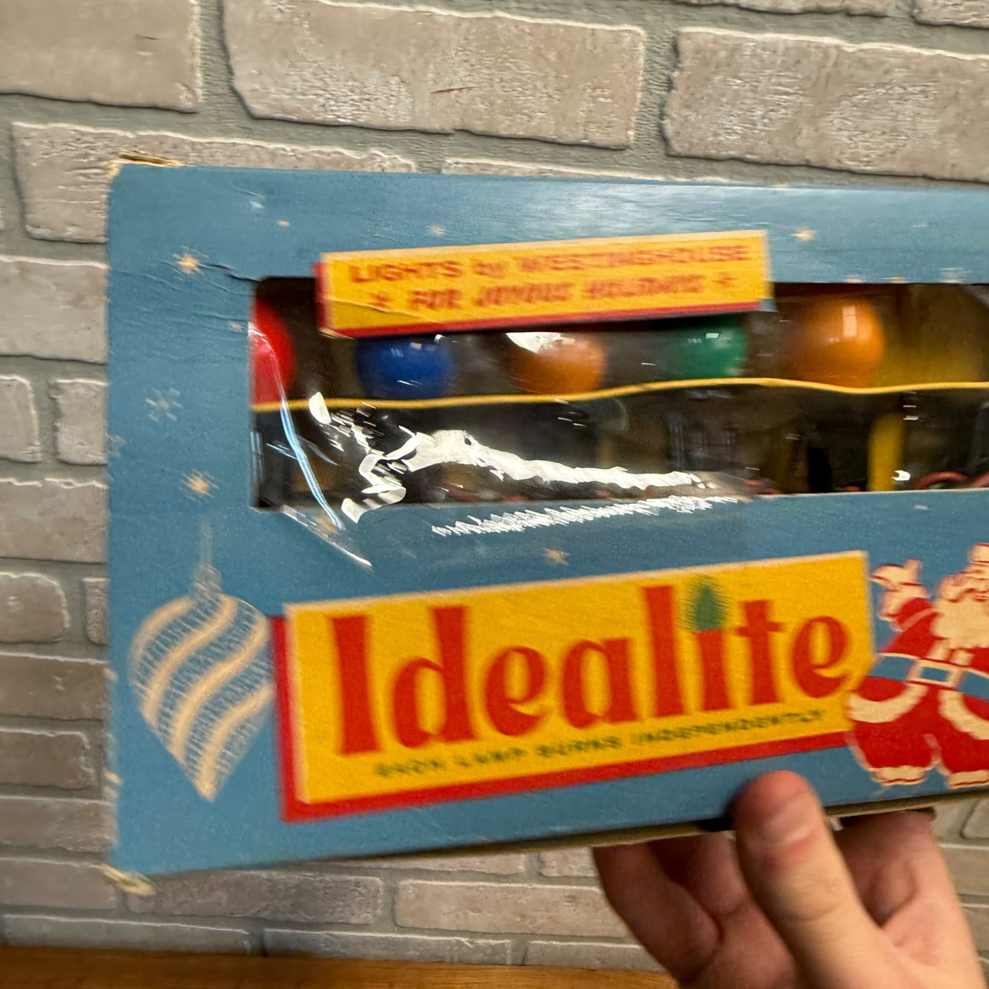 Vintage Christmas String Lights Xmas Box Decor Idealite