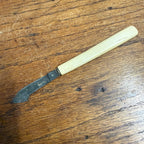 Vintage Antique Desk Scalpel Knife Ink Eraser W/ White Handle