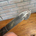 Vintage Antique Desk Scalpel Knife Ink Eraser W/ White Handle