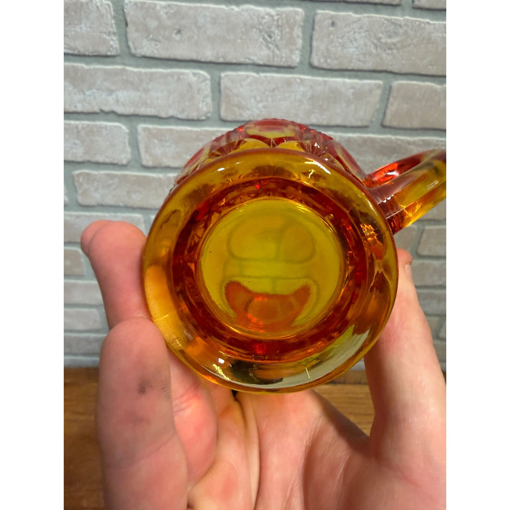 Vintage L.E. Smith Amberina Sugar & Creamer Set - Pair