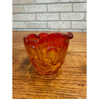 Vintage L.E. Smith Amberina Sugar & Creamer Set - Pair