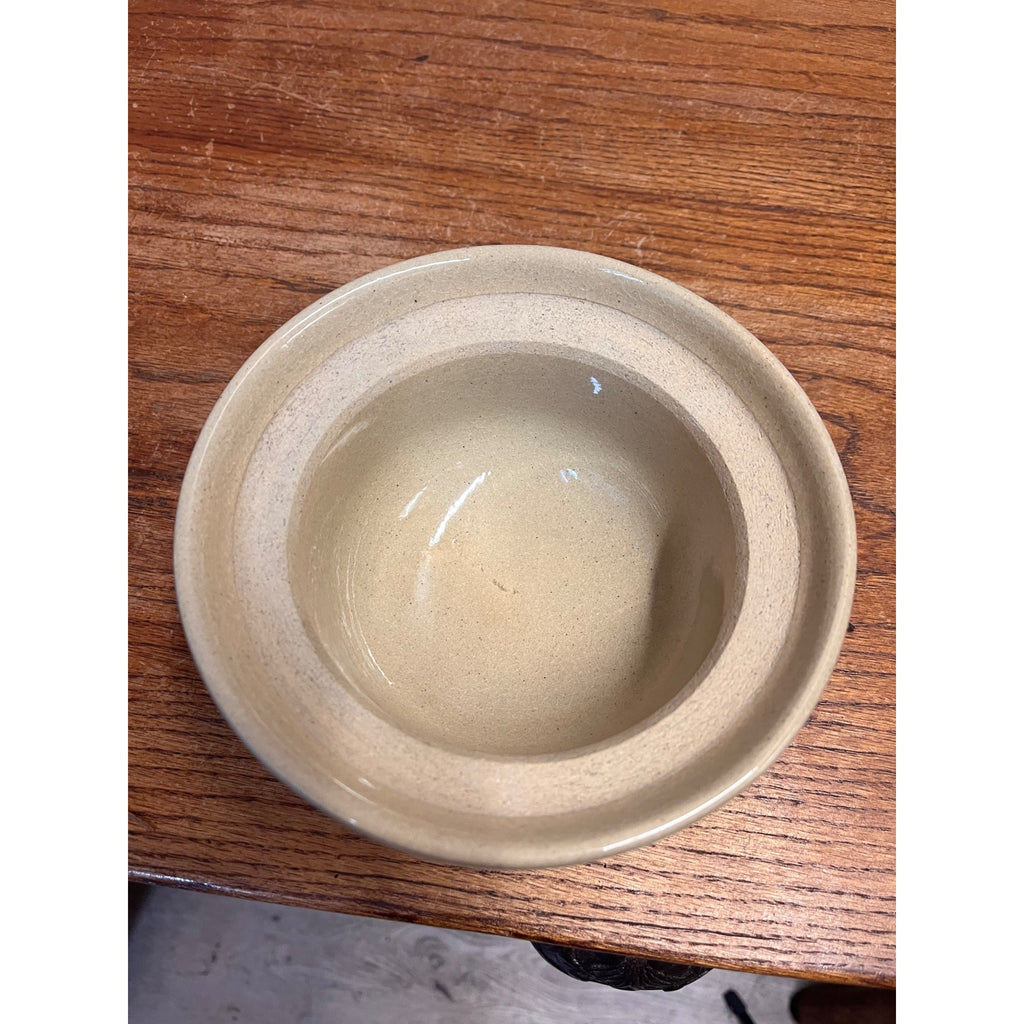 Vintage RRP Co. Roseville Pottery Stoneware Dog/Cat Dish Bowl Rounded Bottom 6.5"