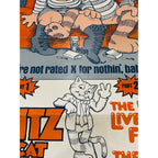 Vintage 1975 FRITZ THE CAT NINE LIVES Cartoon Original Movie Poster 27x41