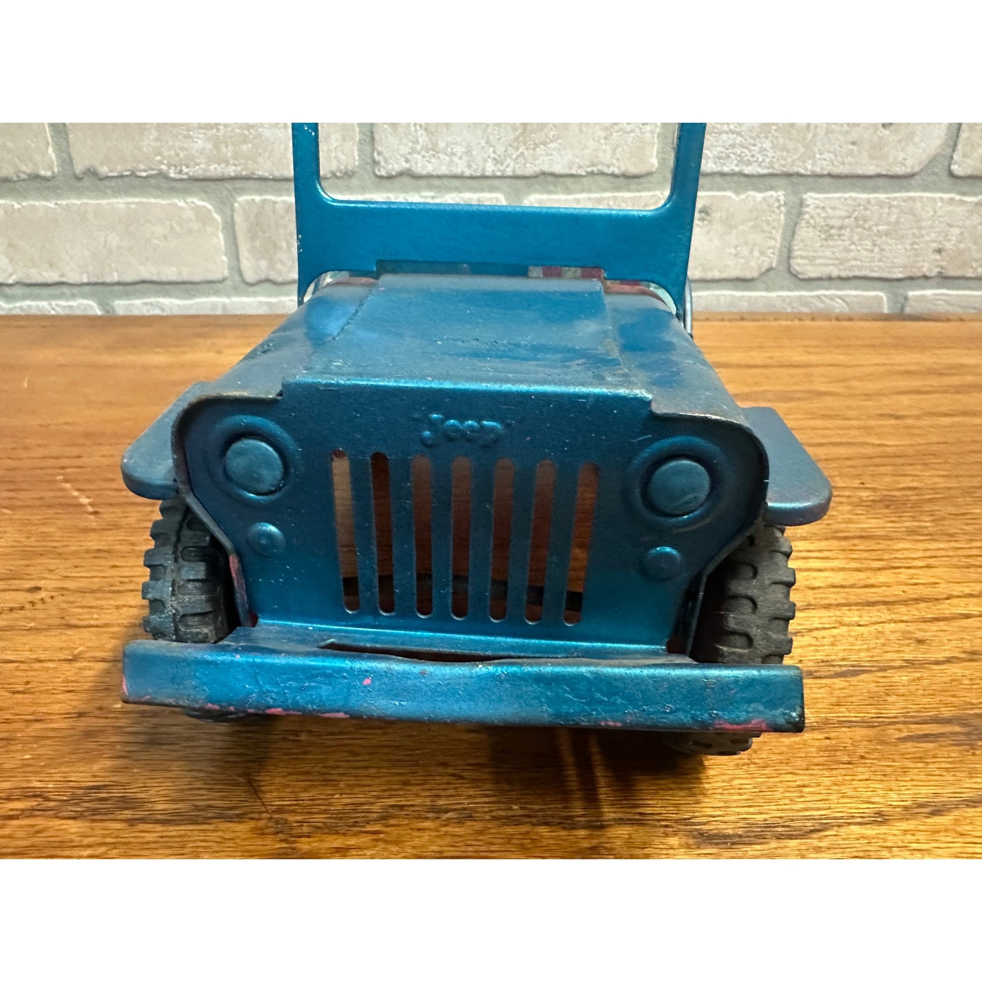 Vintage Tonka Pressed Steel Pink Surrey Jeep for Parts Restore Restoration