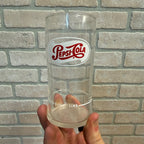 Vintage Pepsi Cola Red & White ACL Syrup Line Soda Fountain Glass 5"