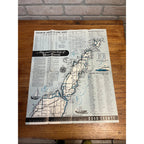 Vintage 1940s Door County Wisconsin Fun Map & Travel Brochure