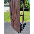 Antique Primitive Wooden Snow Sled Original Red Paint Primitive Folk Art Cabin Lodge Decor