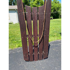 Antique Primitive Wooden Snow Sled Original Red Paint Primitive Folk Art Cabin Lodge Decor