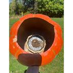 Antique German Halloween Jack o' Lantern JOL HUGE LARGE Unusual 9" Vintage