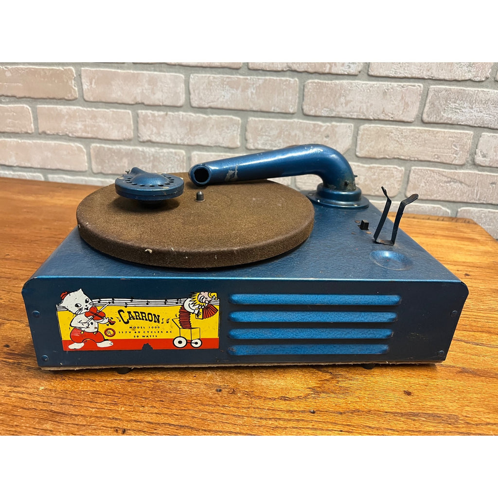 Vintage Carron Mfg. Co. 78 Rpm Child's Electric Acoustical Phonograph - REPAIR