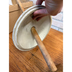 5 Gallon Red Wing Butter Churn W/ Lid and Handle Hairline Cracks - As-Is