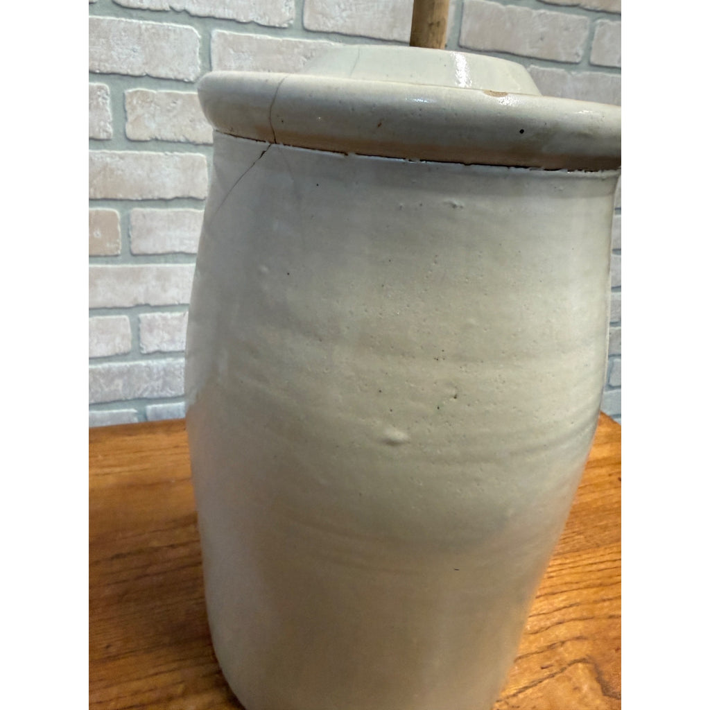 5 Gallon Red Wing Butter Churn W/ Lid and Handle Hairline Cracks - As-Is