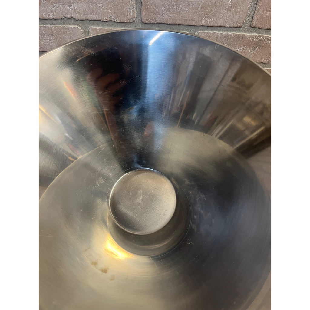 Vintage 1960s MCM Gabis Stainless Steel Salad Bowl & Serving Utensils Swedish