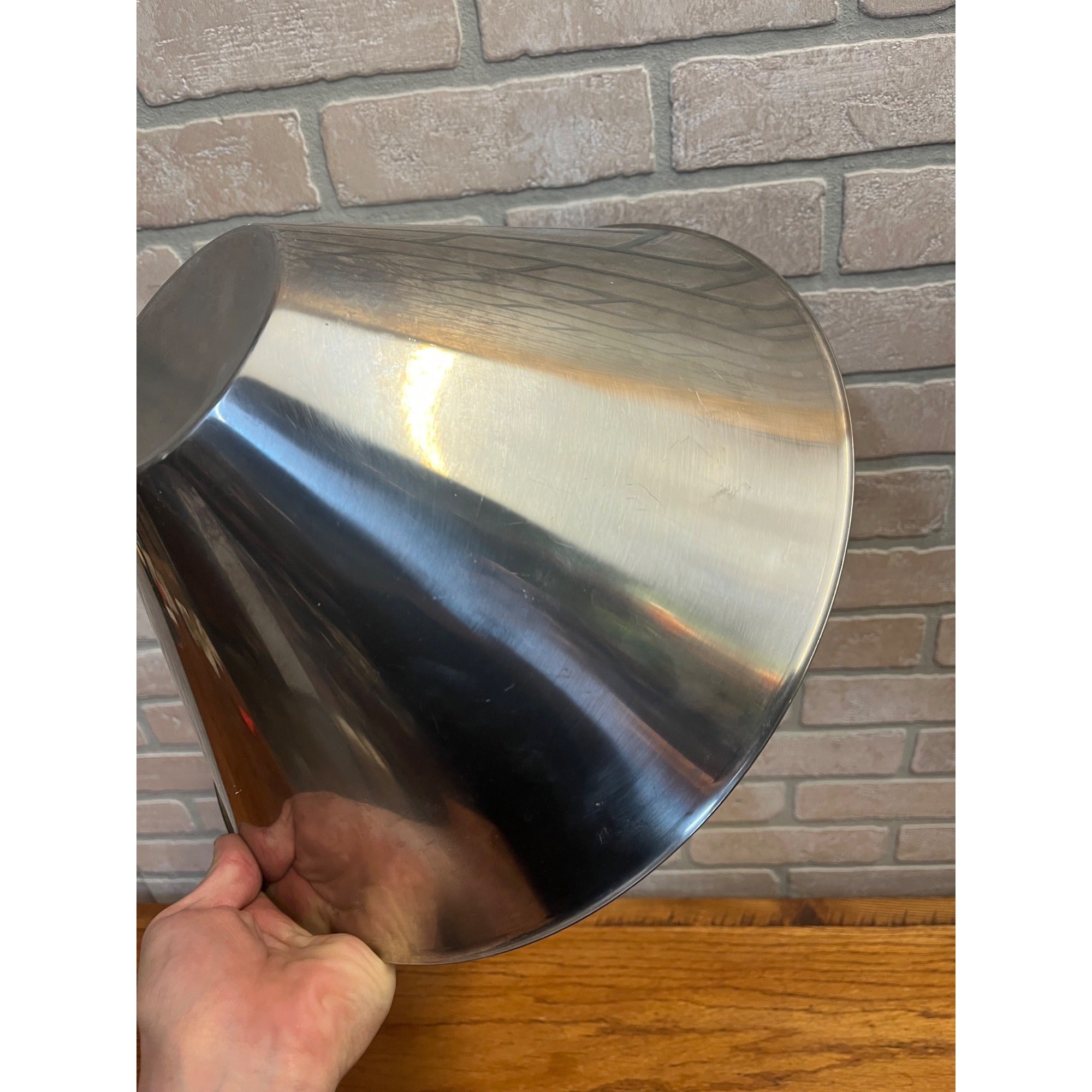 Vintage 1960s MCM Gabis Stainless Steel Salad Bowl & Serving Utensils Swedish