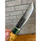Vintage J. Marttiini Finland Fish Knife w/ Sheath 8.5" Elk or Reindeer Sled