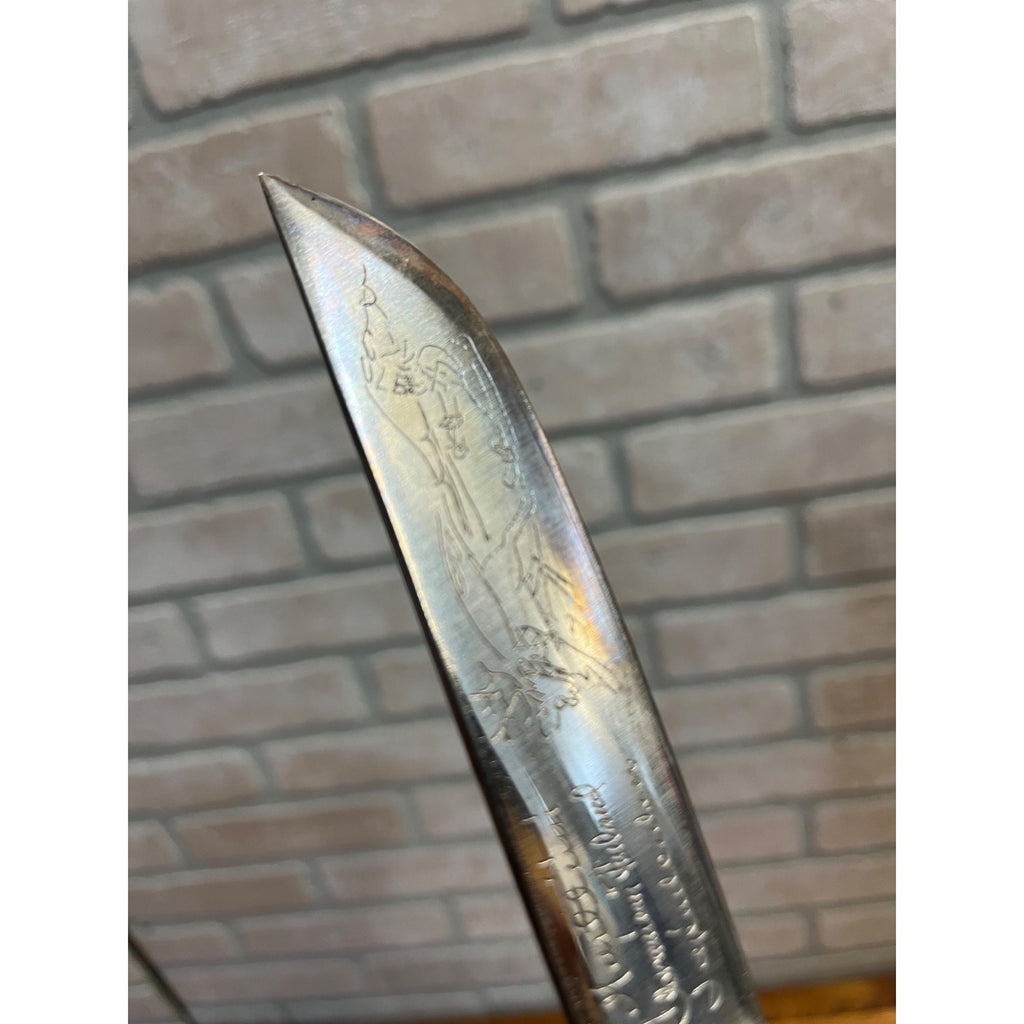 Vintage J. Marttiini Finland Fish Knife w/ Sheath 8.5" Elk or Reindeer Sled