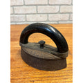 Vintage Antique Sad Iron Simmons Special Removable Wooden Handle Primitive