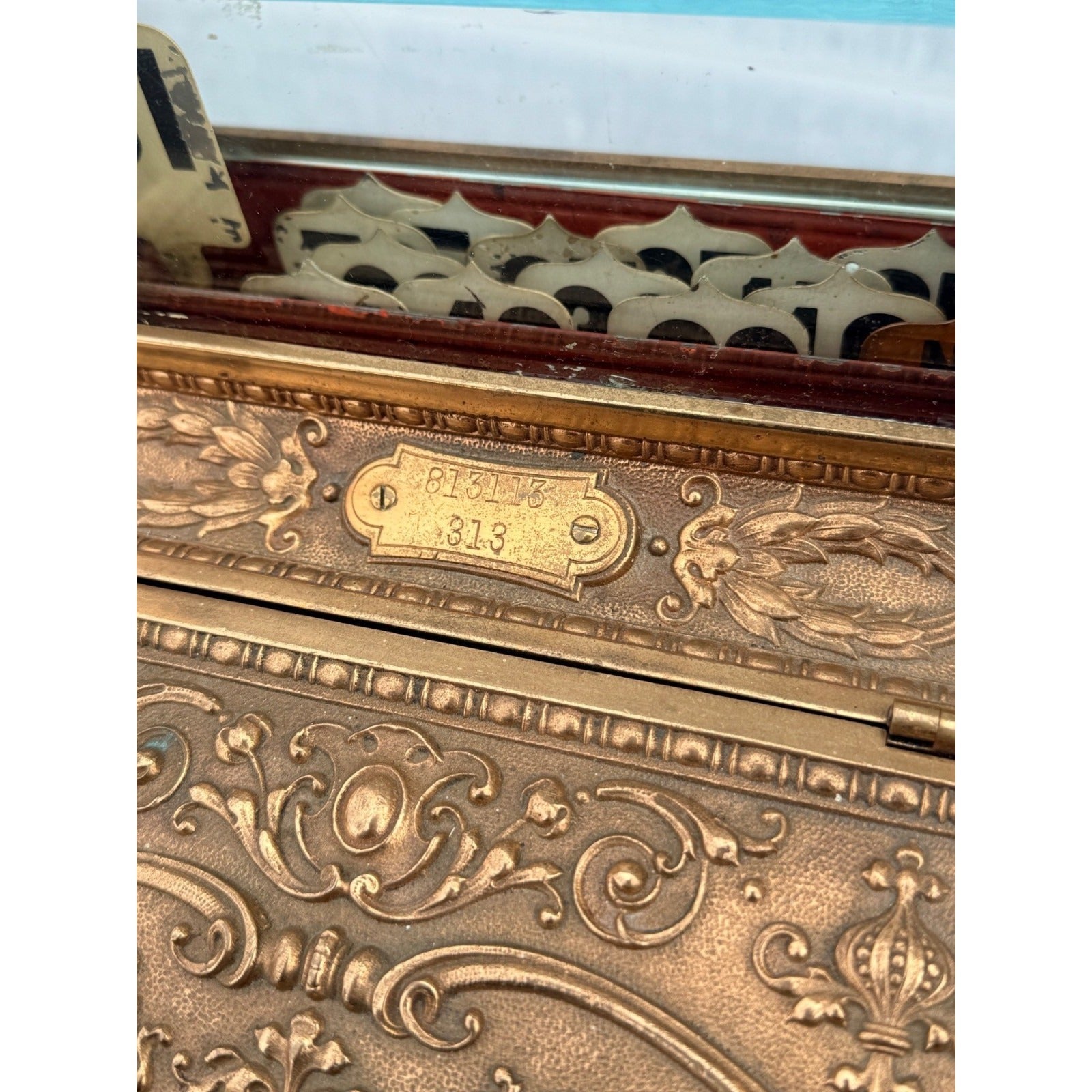 Antique 1900s Brass National Cash Register NCR $1 Candy Store Barber Shop #313