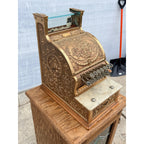 Antique 1900s Brass National Cash Register NCR $1 Candy Store Barber Shop #313