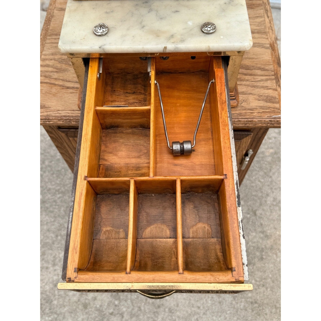 Antique 1900s Brass National Cash Register NCR $1 Candy Store Barber Shop #313