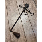 Antique Primitive Hanging Balance Scale With Weight 16.5" Long Meat/Fur