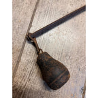 Antique Primitive Hanging Balance Scale With Weight 16.5" Long Meat/Fur