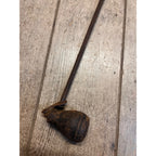 Antique Primitive Hanging Balance Scale With Weight 16.5" Long Meat/Fur