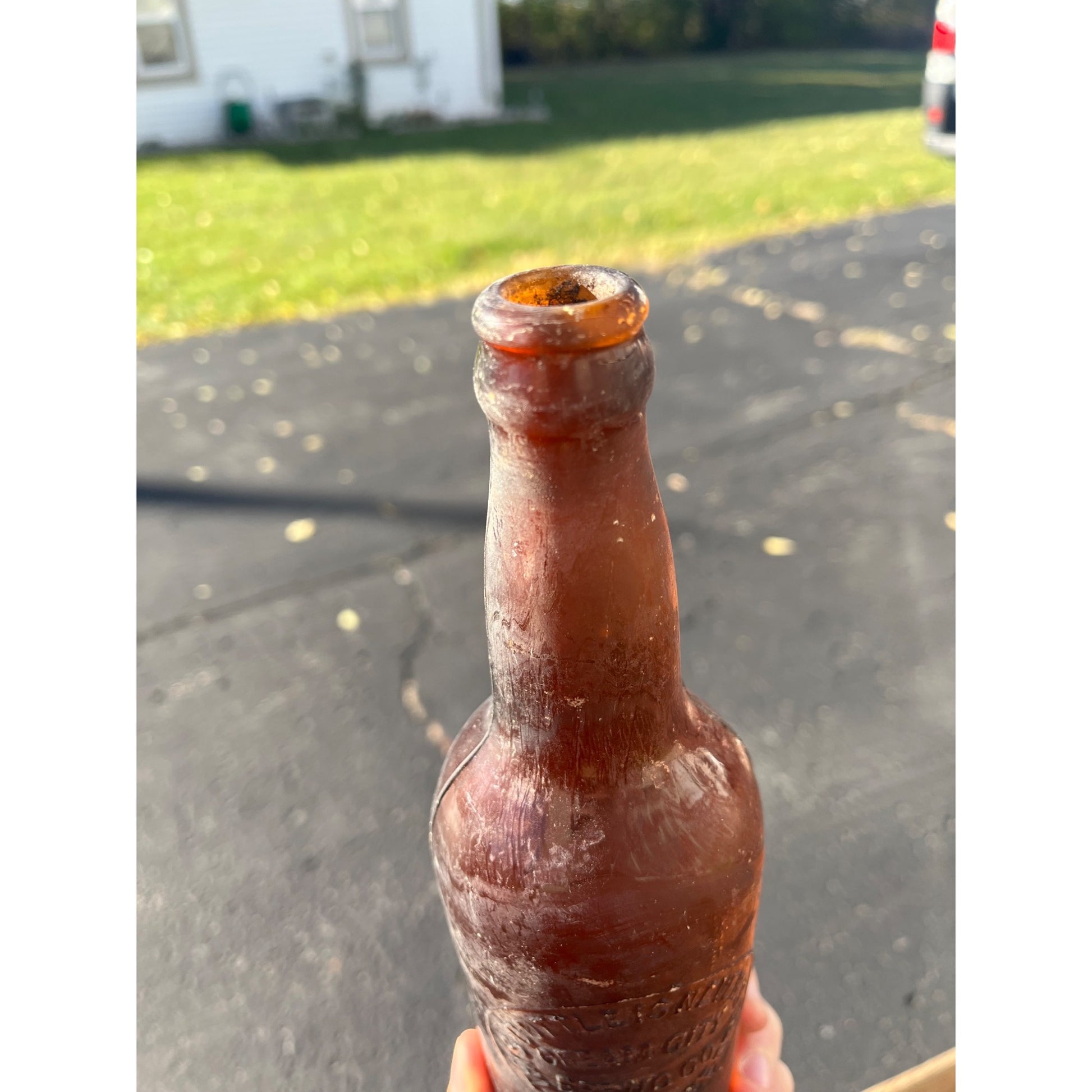 Vintage Pre-Pro Cream City Brewing Co. Amber Brown Beer Bottle Milwaukee Wis