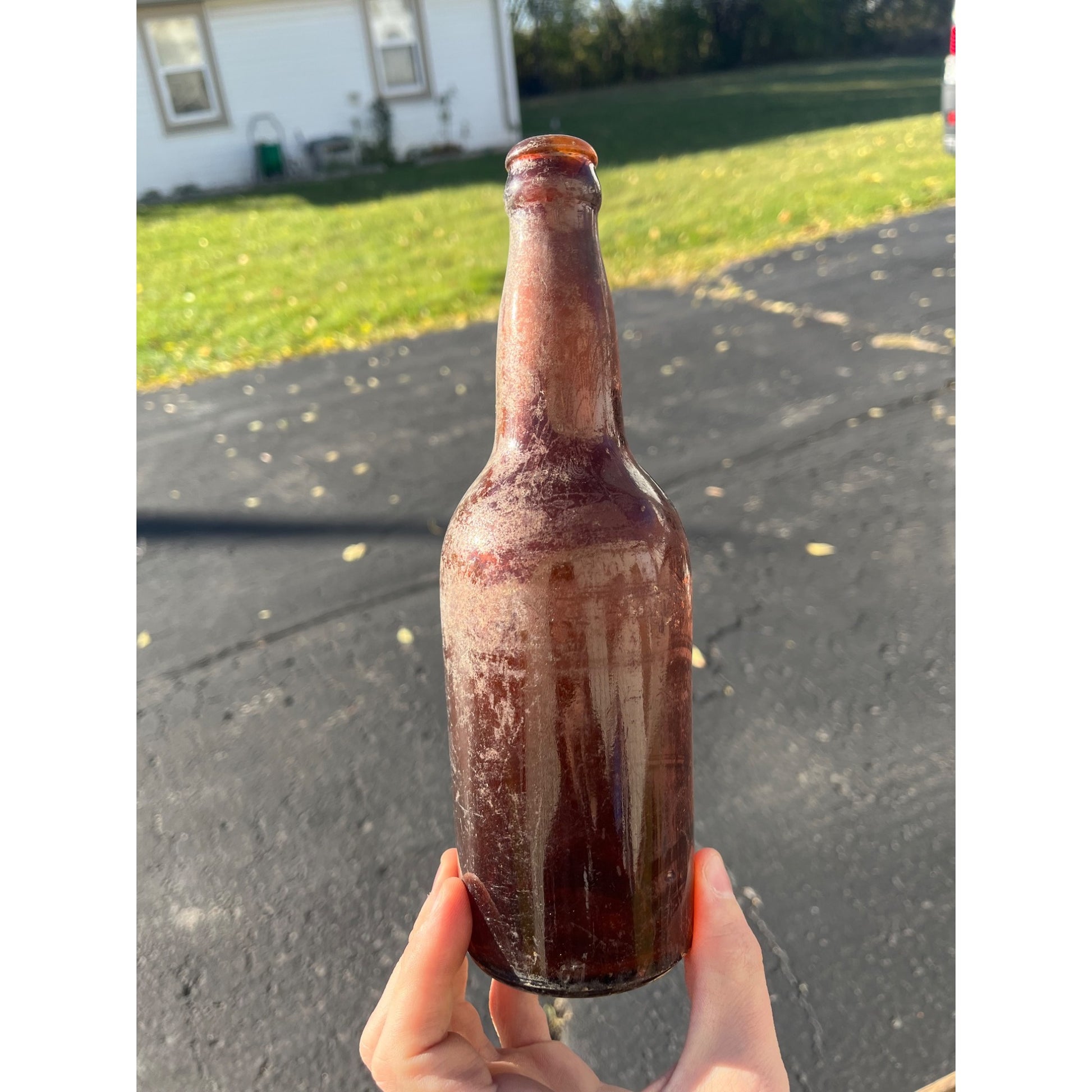 Vintage Pre-Pro Cream City Brewing Co. Amber Brown Beer Bottle Milwaukee Wis