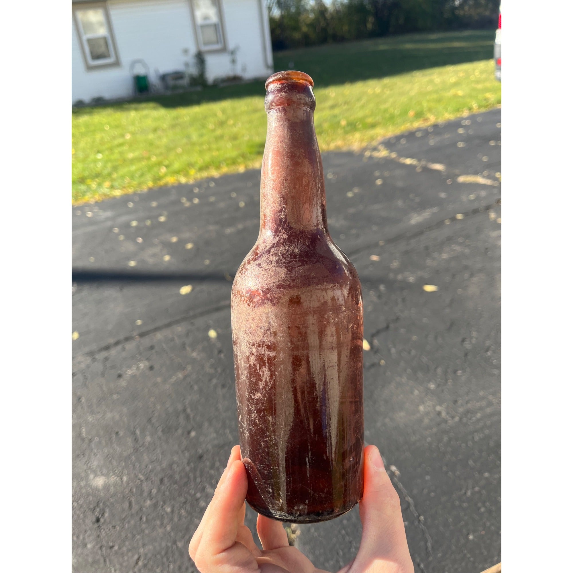 Vintage Pre-Pro Cream City Brewing Co. Amber Brown Beer Bottle Milwaukee Wis