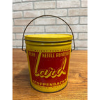 Vintage Stoppenbachs Rendered 2 Lb Pure Lard Jefferson Wi Advertising Pail Can