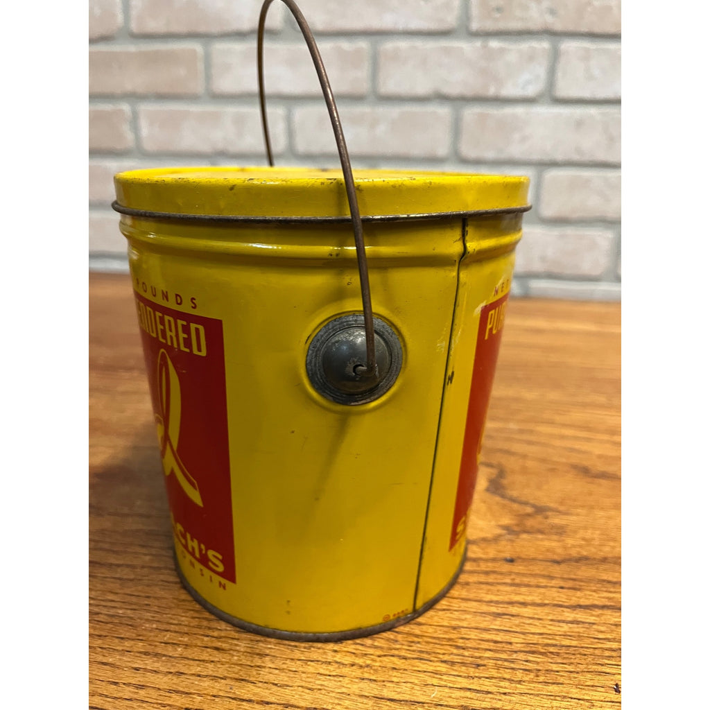 Vintage Stoppenbachs Rendered 2 Lb Pure Lard Jefferson Wi Advertising Pail Can