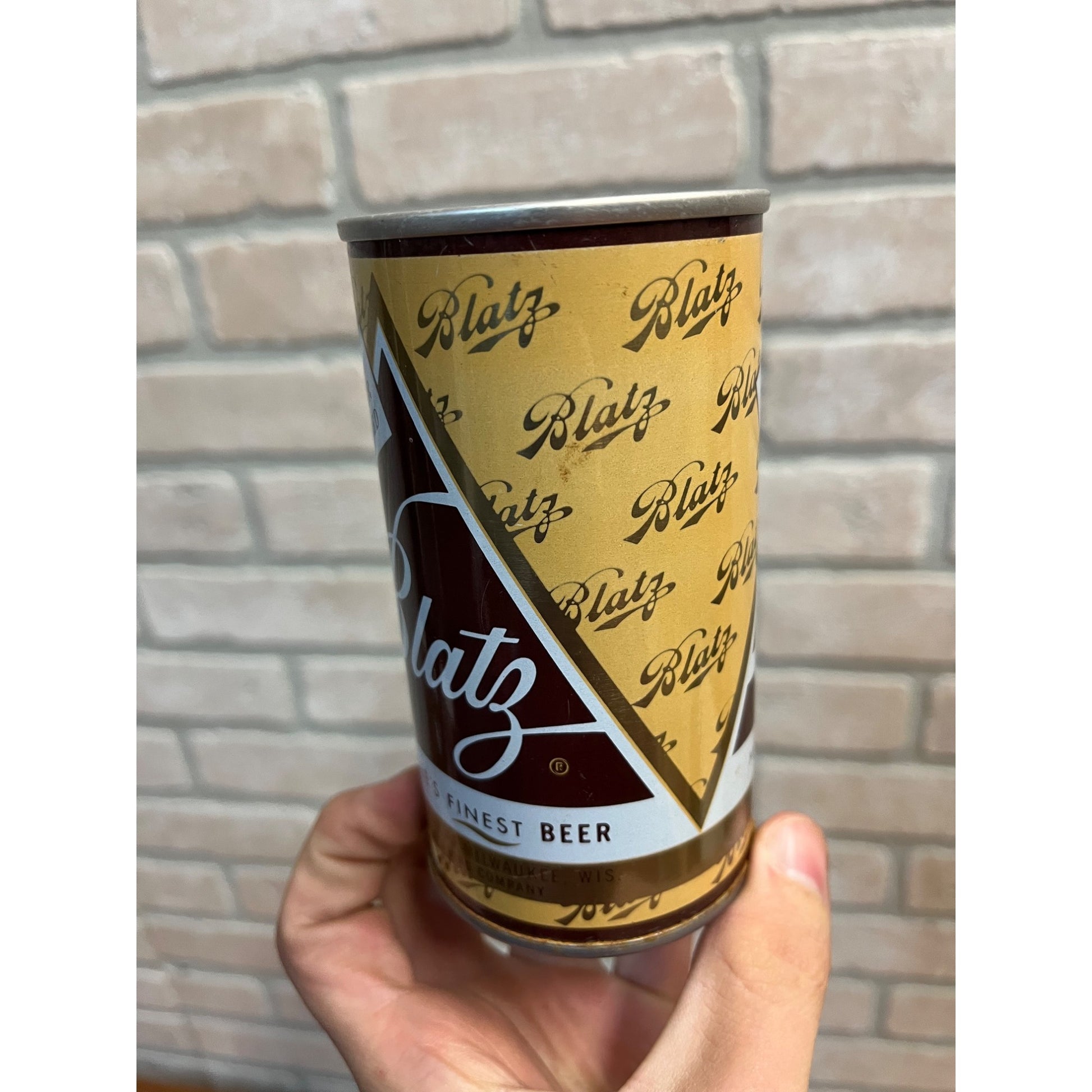 BLATZ MINTY "NO OPENER NEEDED" SMILE BEADS LIFT ZIP TAB DATED 1952 BEER CAN