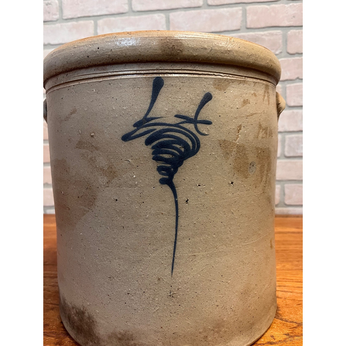 Red Wing Stoneware 4 Gallon Crock Salt Glazed Bee Sting Cobalt Design