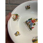 Vintage Nanrich Pottery Fine English Bone China Nursery Rhyme Child's Bowl