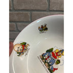 Vintage Nanrich Pottery Fine English Bone China Nursery Rhyme Child's Bowl
