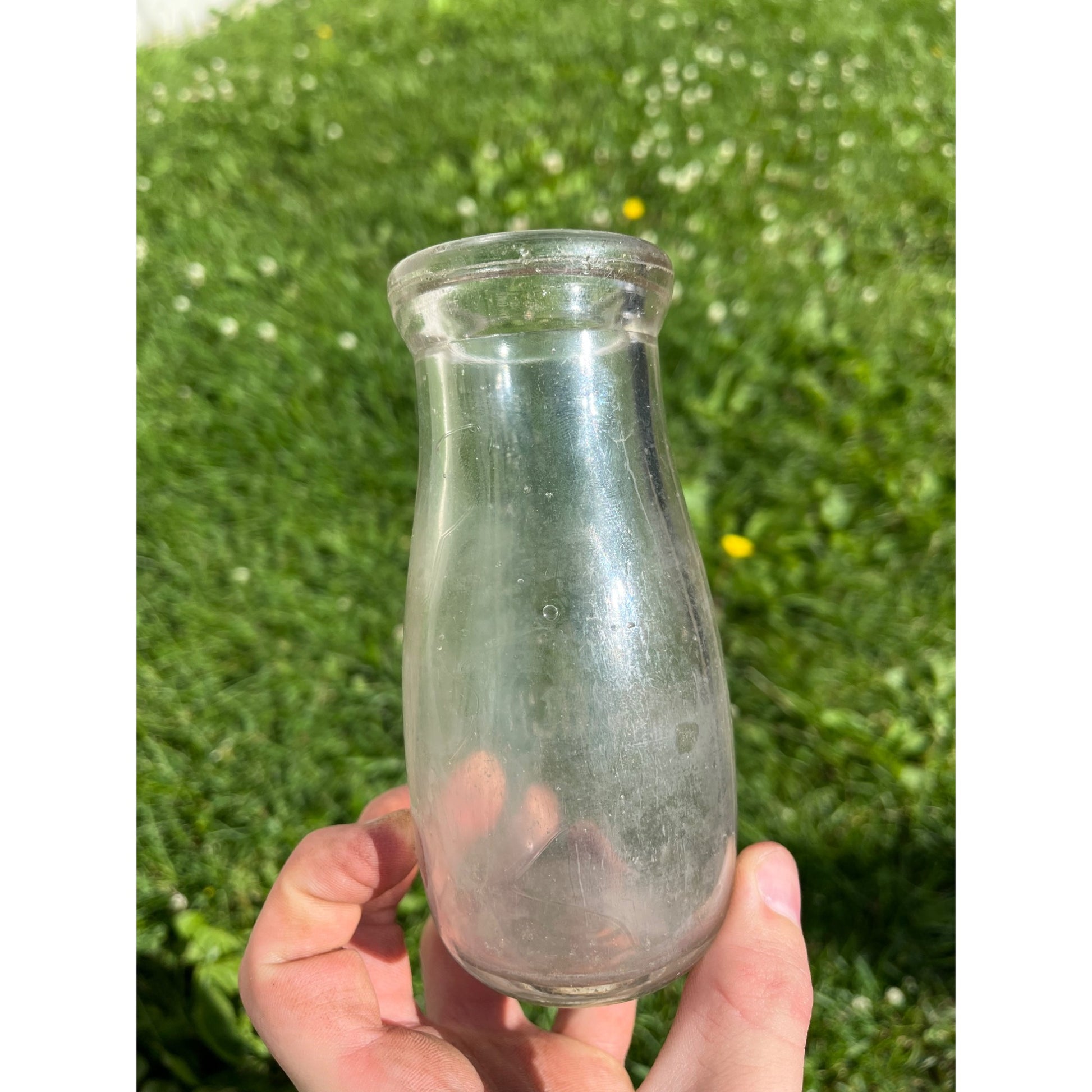 Vintage Half Pint Milk Bottle Monarch Ice Cream Dairy Wadena Minnesota MN