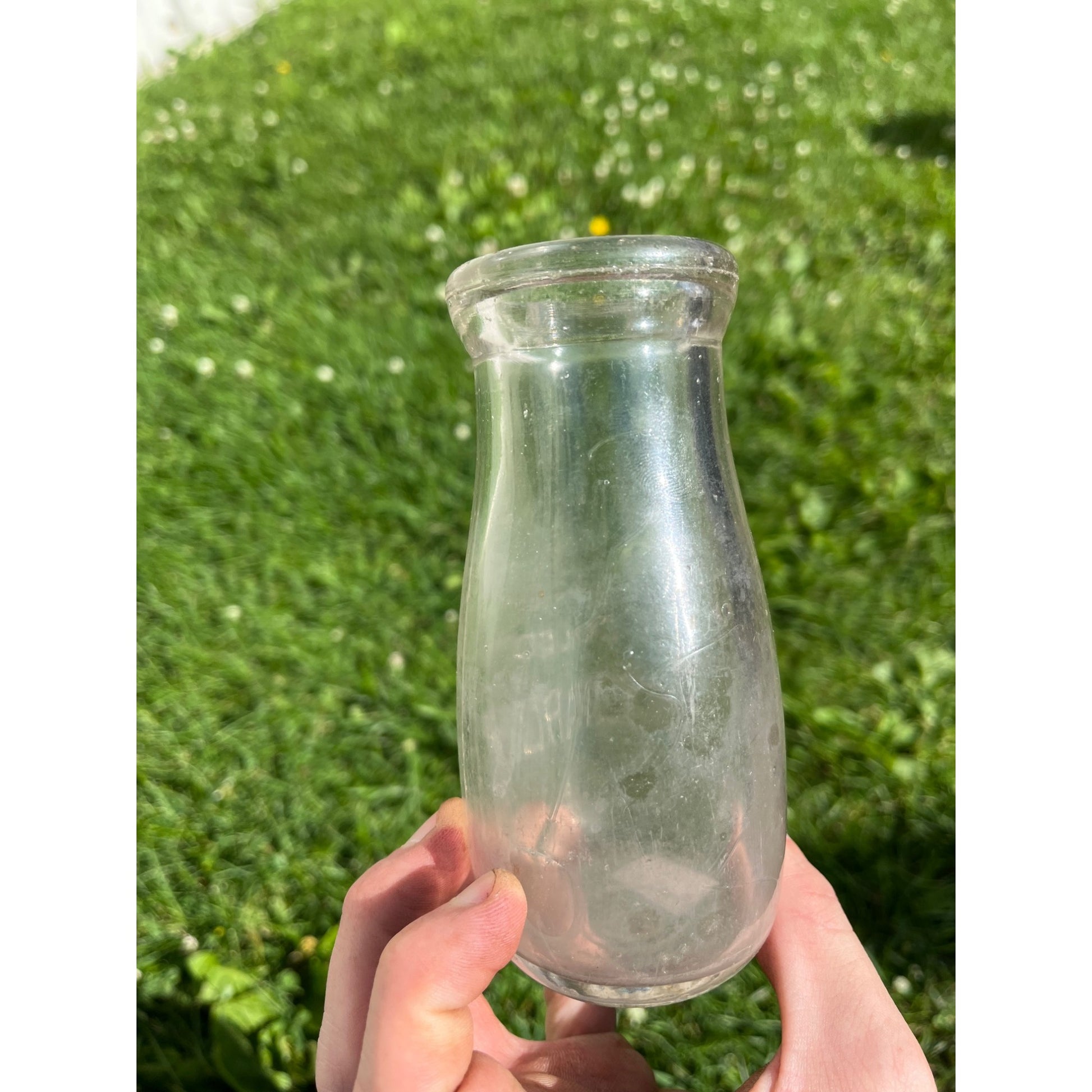 Vintage Half Pint Milk Bottle Monarch Ice Cream Dairy Wadena Minnesota MN