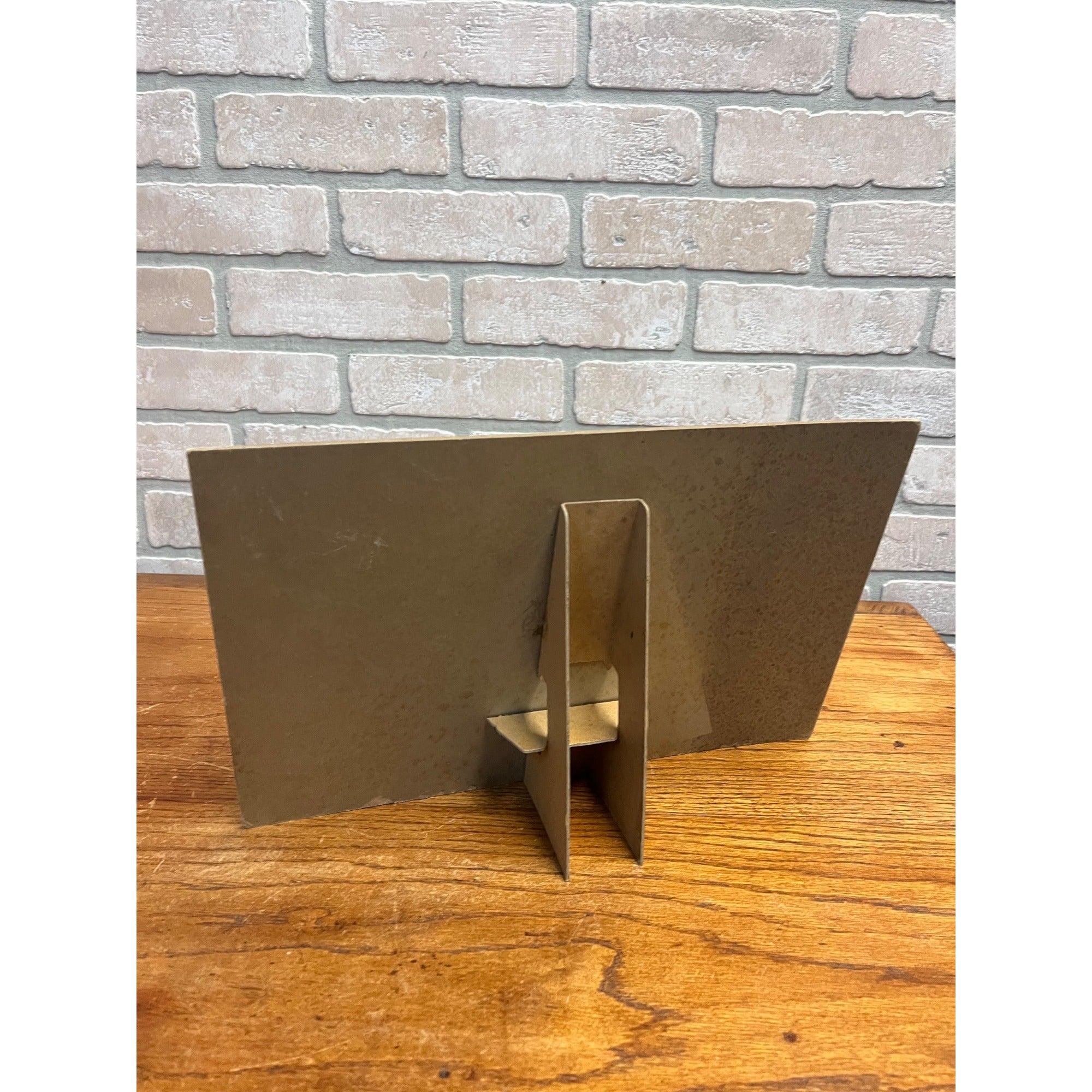 Vintage Granitoid Enamel Paint Advertising Retail Store Countertop Display Sign