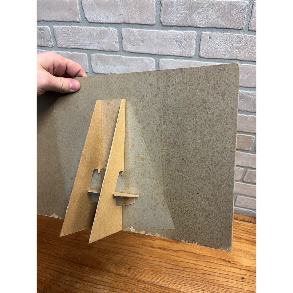 Vintage Granitoid Enamel Paint Advertising Retail Store Countertop Display Sign