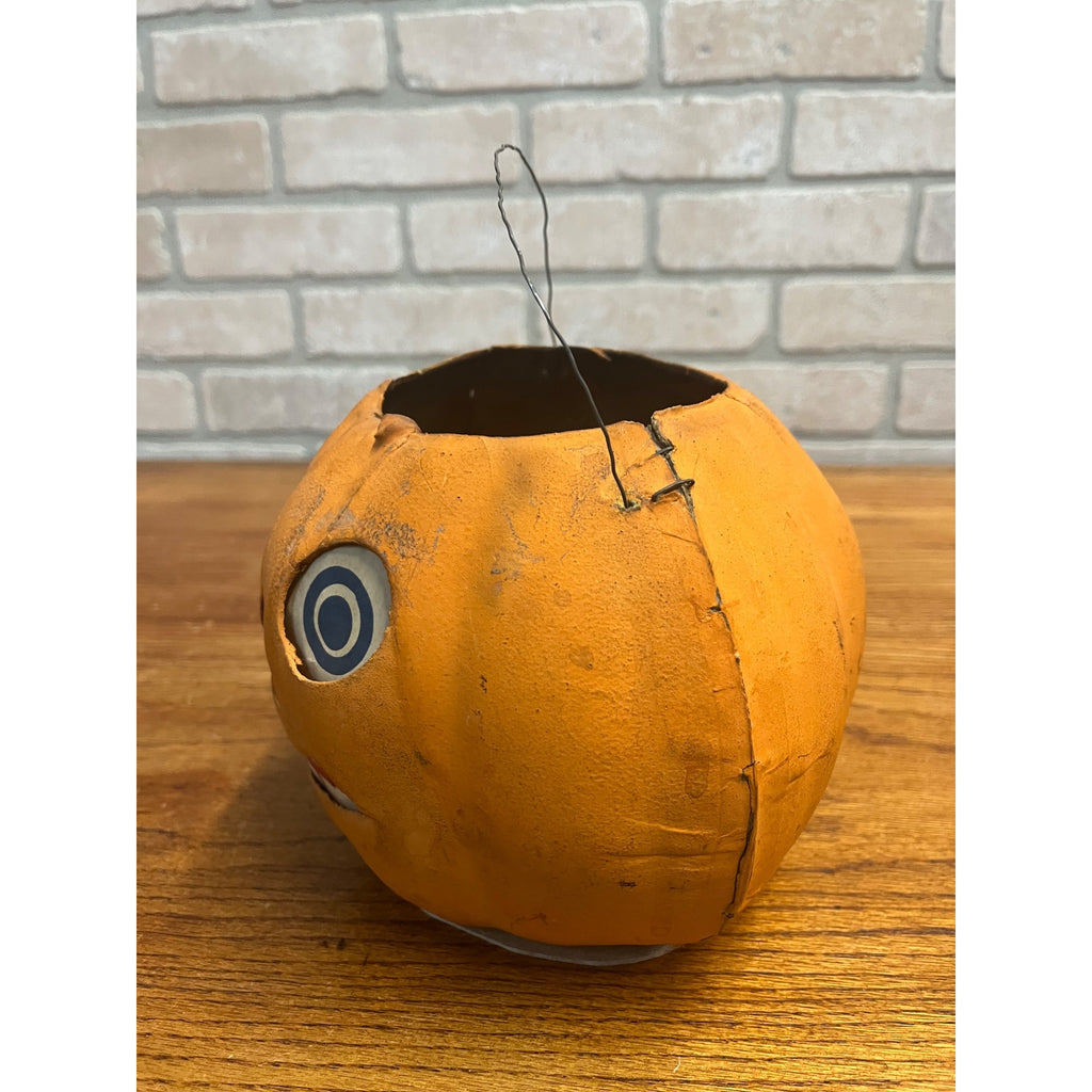Antique Original Large German Halloween 7.5" Jack O' Lantern JOL Vintage