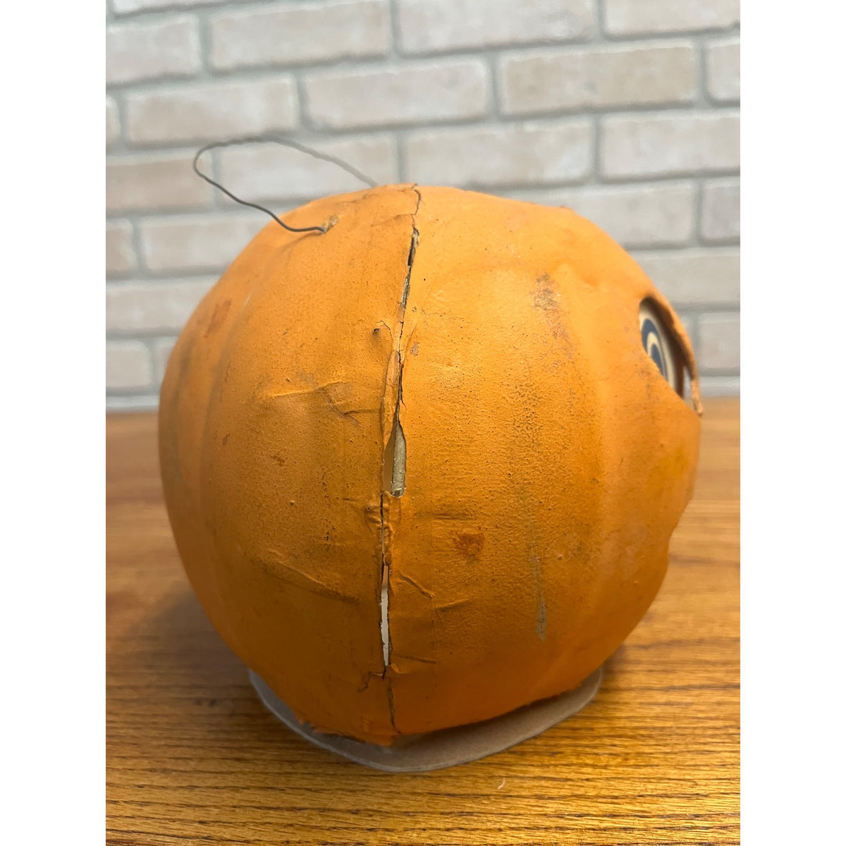 Antique Original Large German Halloween 7.5" Jack O' Lantern JOL Vintage