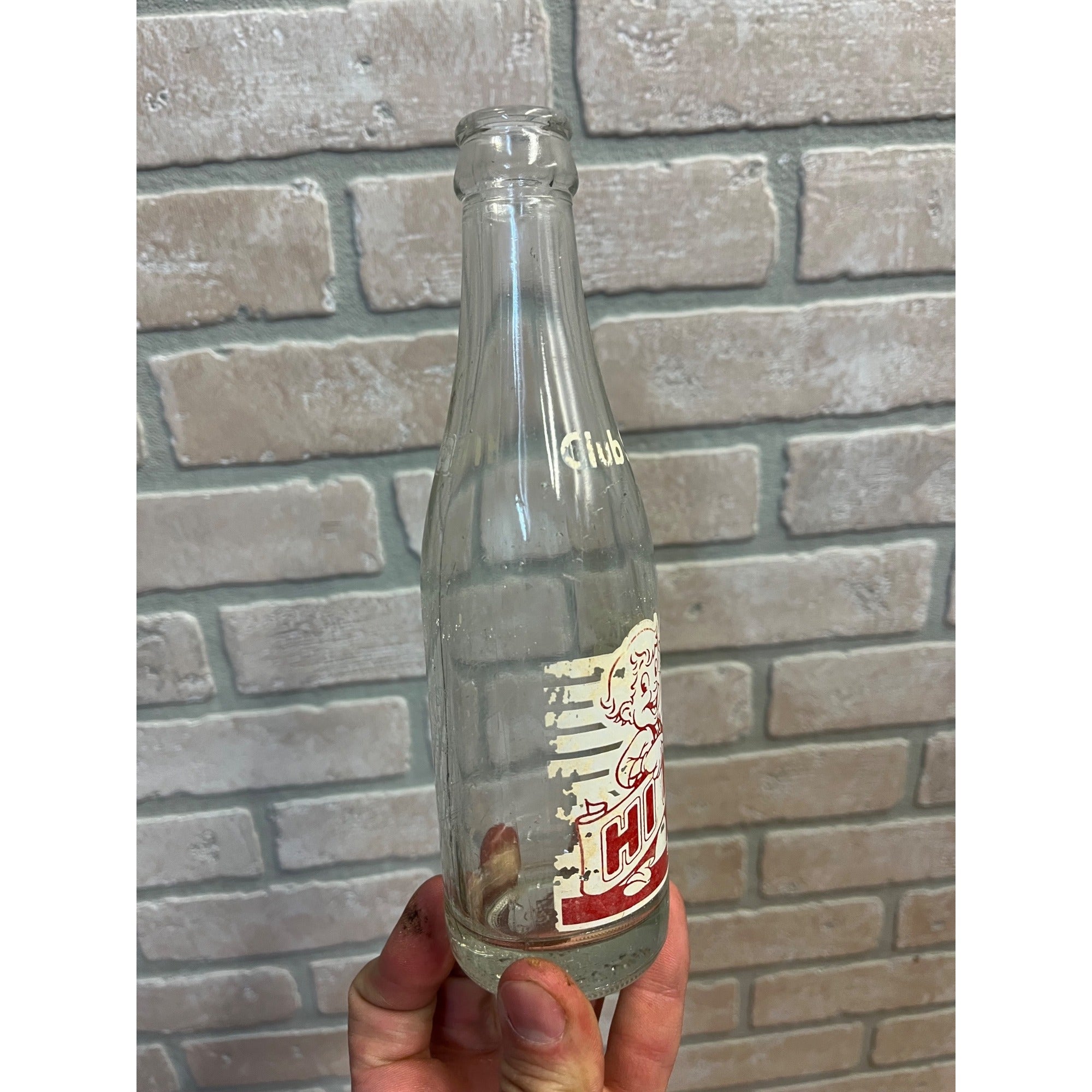Vintage Hi-Ho Beverages 7oz ACL Soda Bottle Plymouth, WI Wisconsin Wis