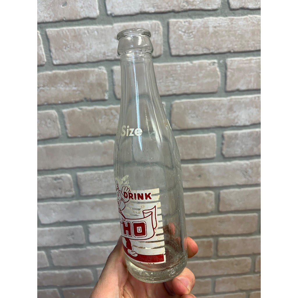 Vintage Hi-Ho Beverages 7oz ACL Soda Bottle Plymouth, WI Wisconsin Wis