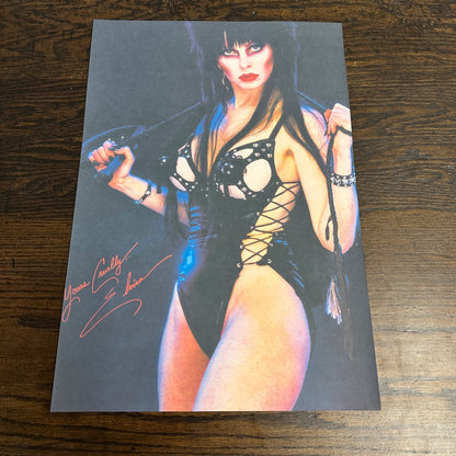 Original 1986 Elvira Mistress of the Dark Cruely Yours Poster- 13"x19"