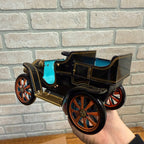 Antique Auto Old Timer's Car No. 3 Lever Action Tin Litho Model T Toy  Japan