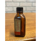 Vintage Iodine Tincture Poison Label Amber Glass Medicine Bottle FULL