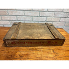 1900s Robert Johnston Raspberry Bar Store Display Wood Candy Box Milwaukee Wis