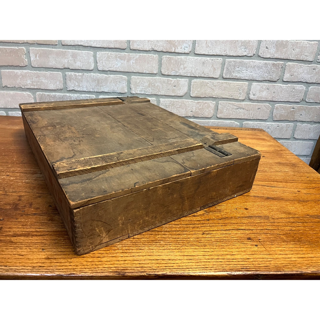 1900s Robert Johnston Raspberry Bar Store Display Wood Candy Box Milwaukee Wis