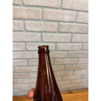 Vintage 1900s Amber Storck Beer Slinger Embossed Amber Bottle Wisconsin Wis Chipped